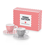 Koffer met 2 cappuccinokoppen &ndash; illy Art Collection Mona Hatoum