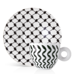 Koffer met 2 cappuccinokoppen &ndash; illy Art Collection Mona Hatoum