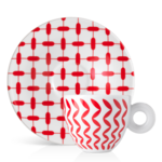 Koffer met 2 cappuccinokoppen &ndash; illy Art Collection Mona Hatoum
