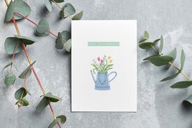 VEEL BETERSCHAP - Kaartje met boodschap