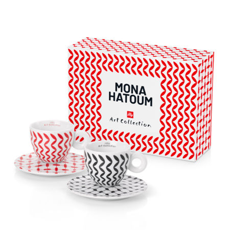 Koffer met 2 cappuccinokoppen &ndash; illy Art Collection Mona Hatoum
